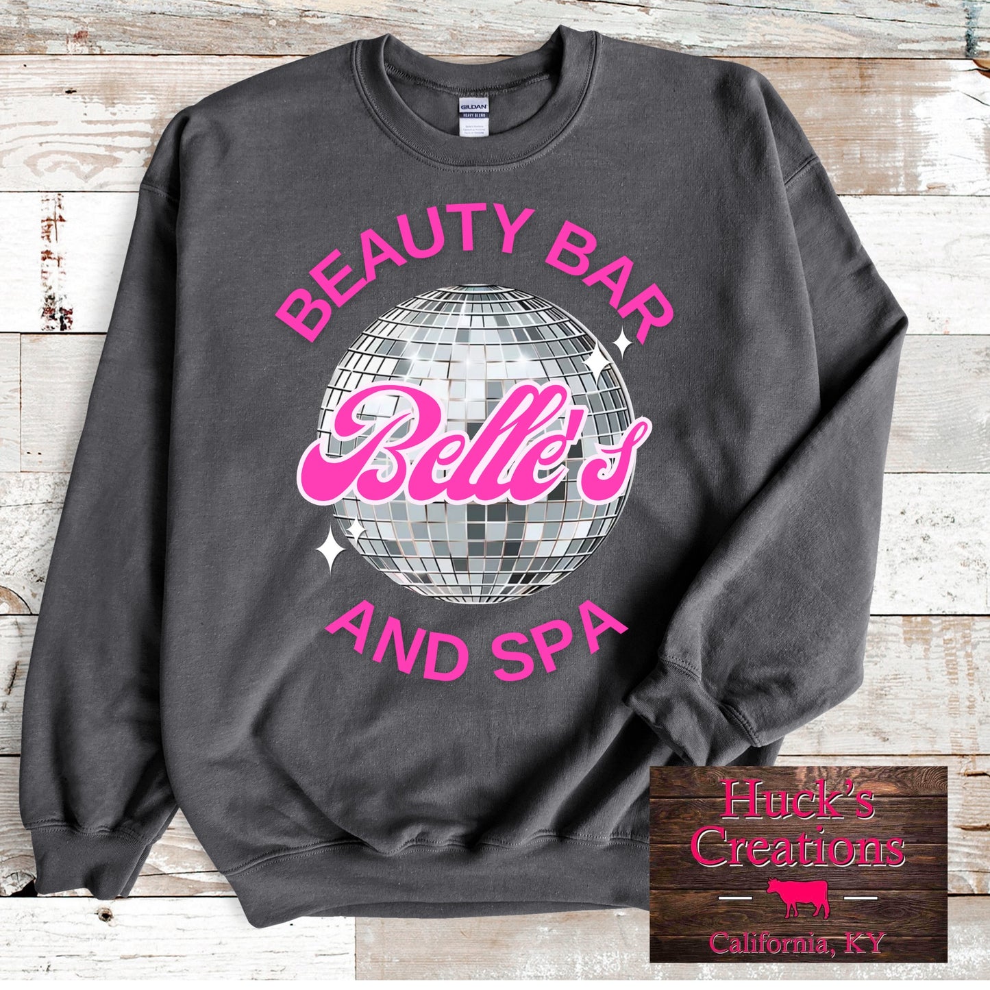 Belle's Beauty Bar & Spa Charcoal Apparel