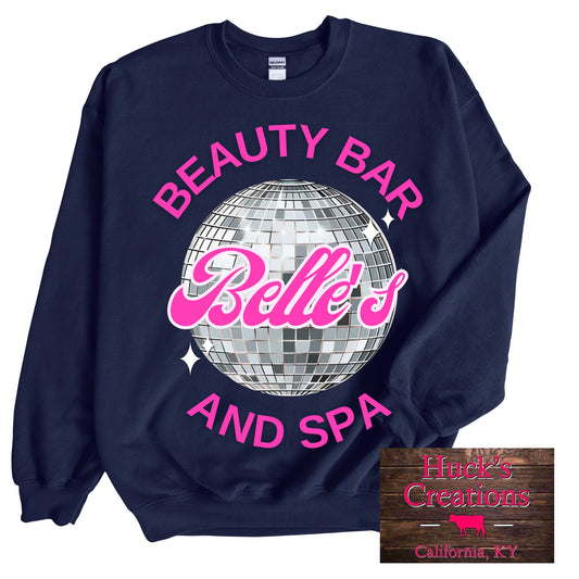 Belle's Beauty Bar & Spa Navy Apparel