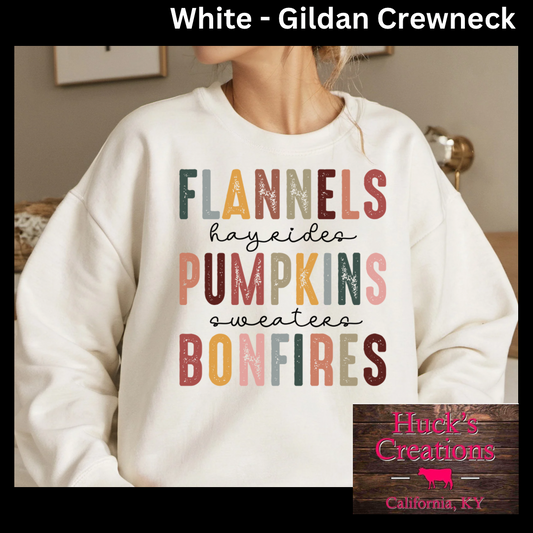 Flannels, Pumpkins, Bonfires